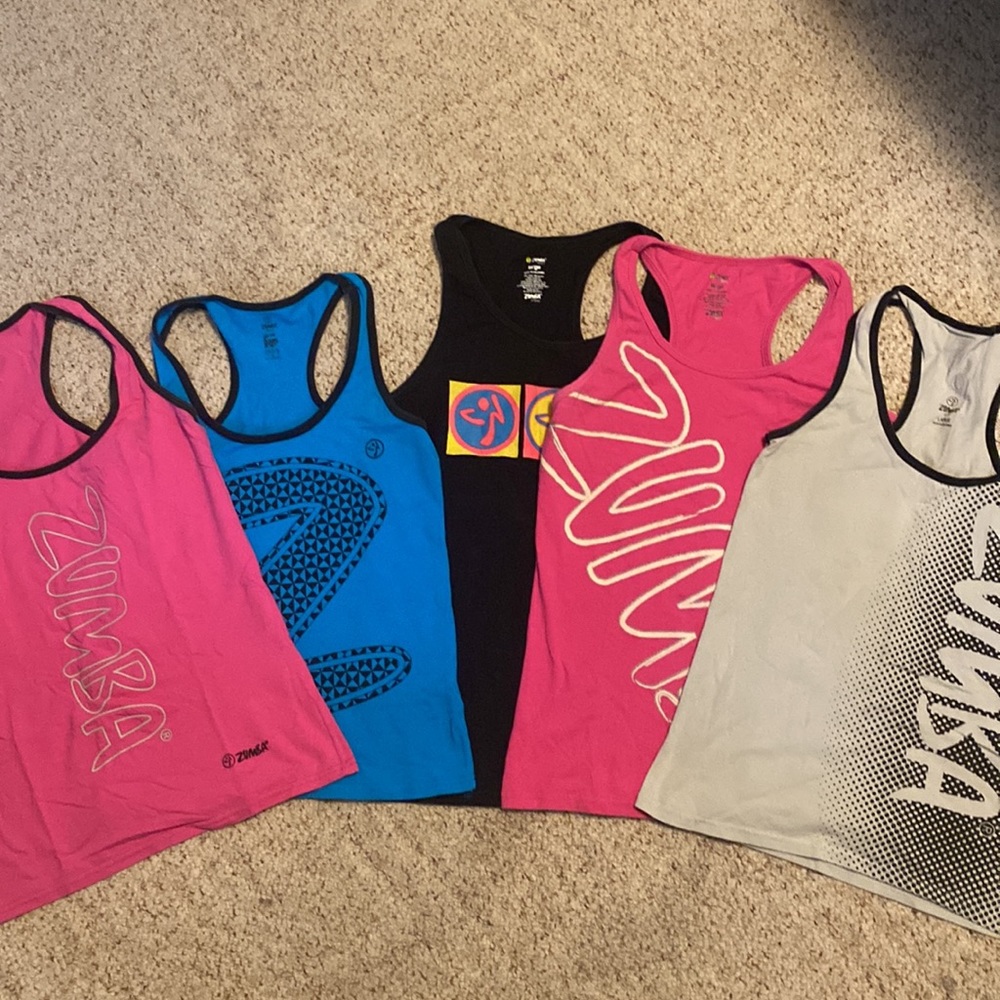 5 Zumba Tanks Large